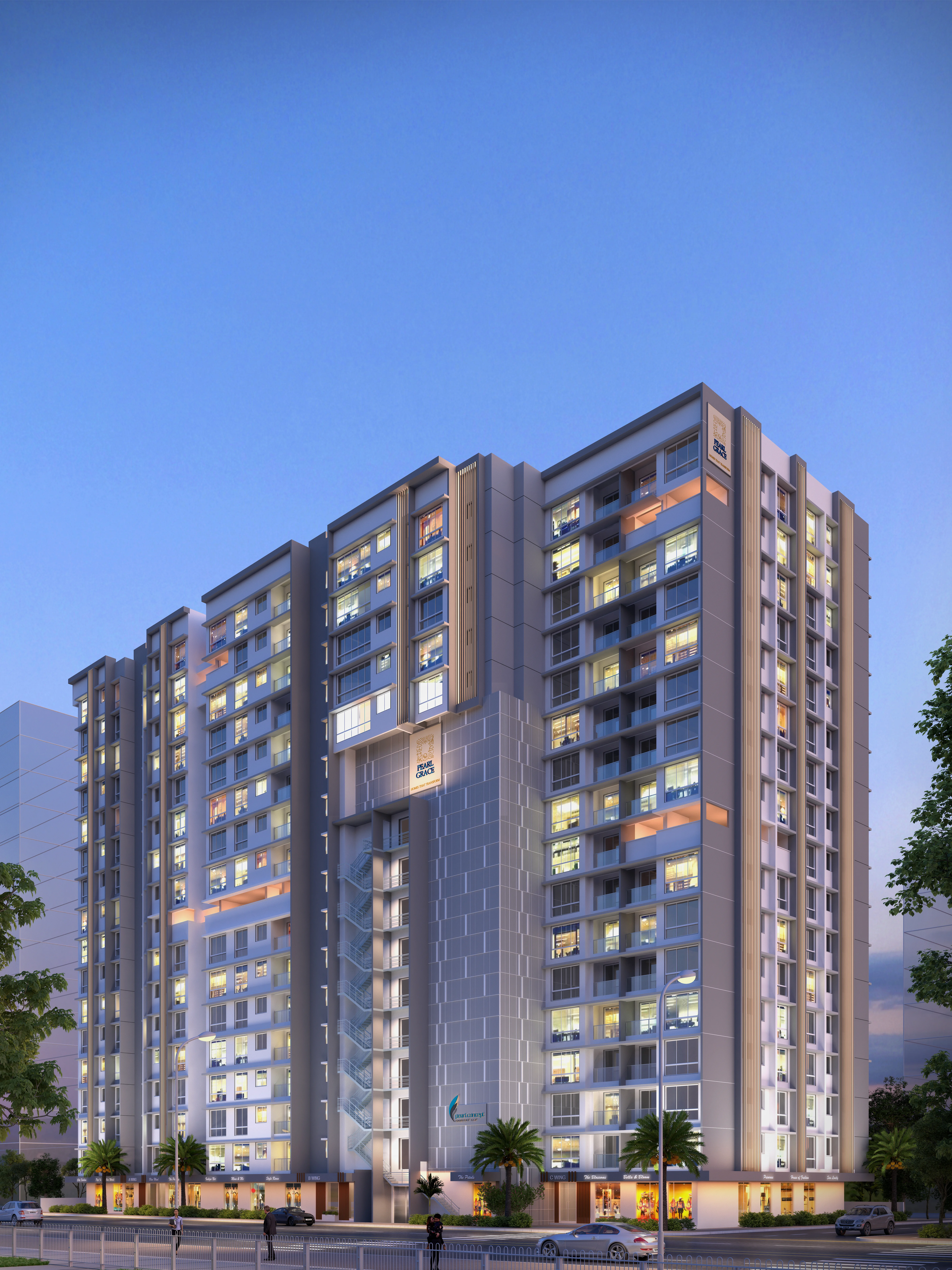 Pearl Grace Night Tower Elevation