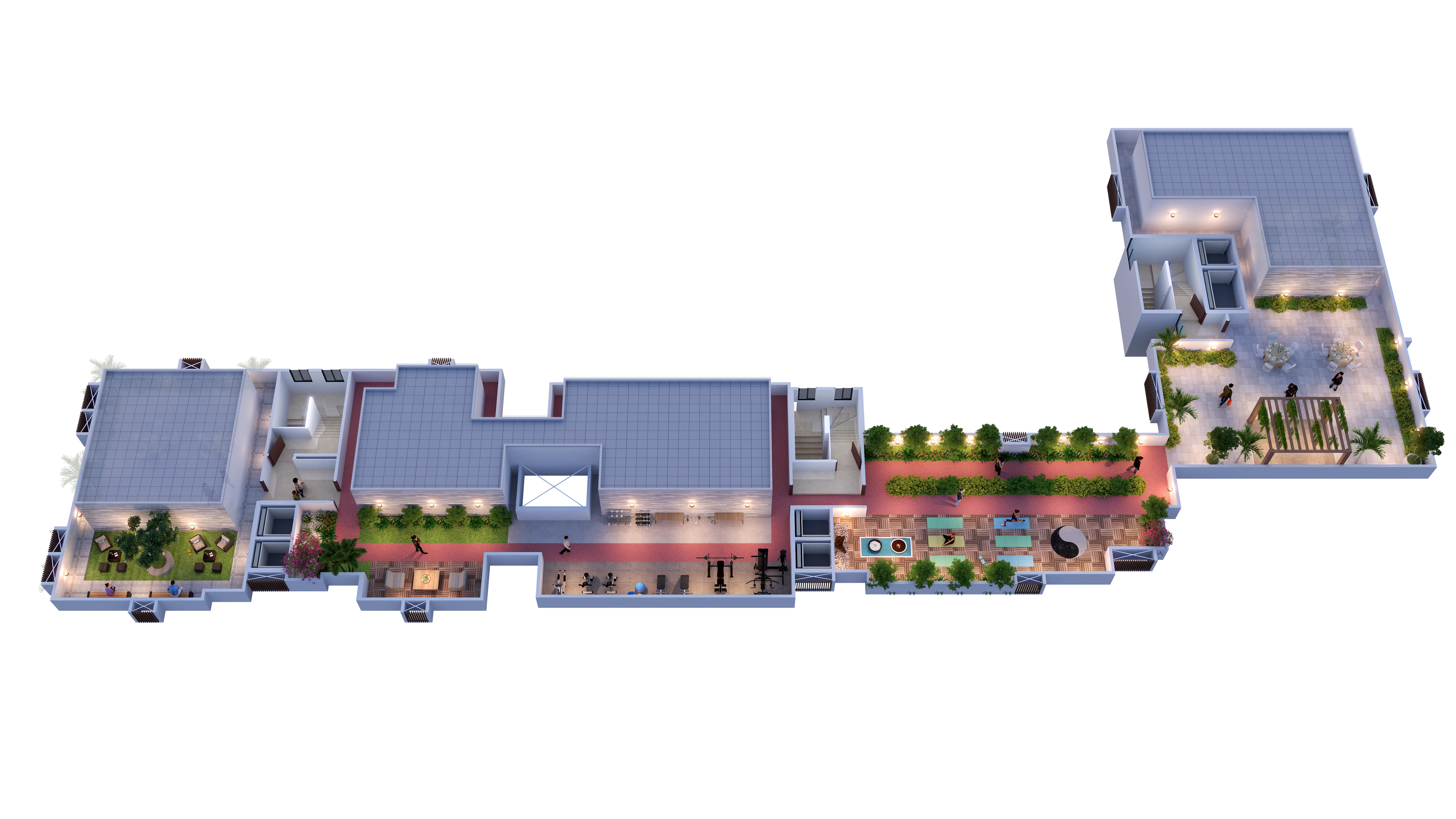 Pearl Grace Terrace Floor Plan & Rooftop Layout